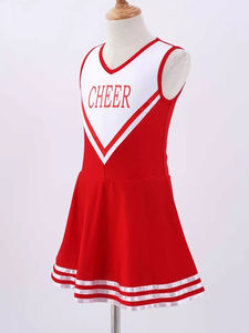 Tenues de cheerleading pour filles bleu foncé et jaune |   Respirant 100% polyester |   Vêtements de performance de haute qualité avec logo personnalisé - Product Image 4