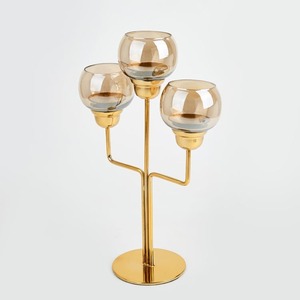เชิงเทียนโลหะ Pilar ชุบทองสำหรับงานแต่งงาน, เชิงเทียนสำหรับตกแต่งโลหะ - Product Image 3