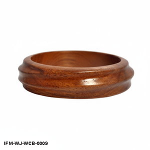 Brazalete de Madera Curvada Tallada a Mano, Pulsera de Madera Pulida Lisa, Joyería Minimalista - Product Image 4