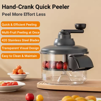 Éplucheur manuel en plastique pour fruits et légumes, outil de pelage durable, portable et efficace pour raisins, tomates, olives