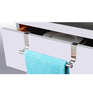 Porte-serviettes / porte-serviettes en acier inoxydable NSV en couleur argent 24 x 10 m - Product Image 2