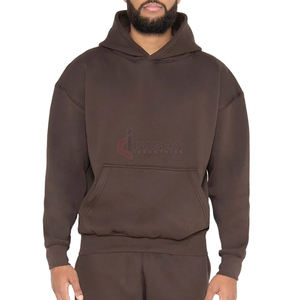 Sweat à capuche oversize lourd et de haute qualité unisexe avec logo personnalisé Maillot numérique d'hiver en coton polaire sans cordon pour homme - Product Image 2