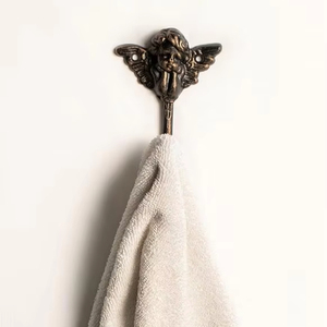 Crochet simple fixé au mur de décor à la maison de fonte avec la conception unique (petit angle) - Product Image 1