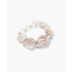 Bracelet de tennis tendance - Design à boucle plate ronde avec fermoir à bascule - Product Image 1