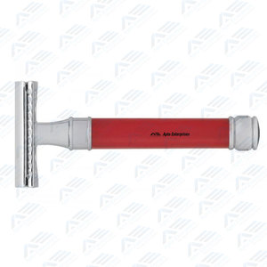 Rasoir de sécurité en acier inoxydable de qualité supérieure pour hommes, lames à double tranchant, épilation corporelle, instrument de beauté durable et écologique, 15g - Product Image 2