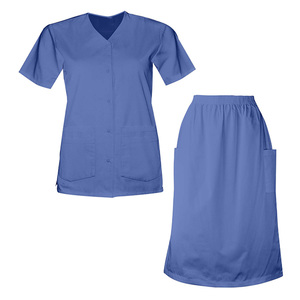 2024 Wholesale OEM Women's Hospital Nurse Uniform <b>Skirts</b> & Dresses Anti-Wrinkle Stylish Polyester/Cotton/Custom Fabric - Product Image 4
