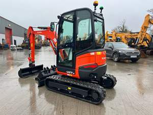 Miniexcavadora Kubota U27-4 ligeramente usada, excavadora pequeña con sistema hidráulico, envío desde AUSTRIA a muy bajo precio. - Product Image 3