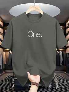 T-shirts surdimensionnés à la mode 100% coton coupe ample T-shirt hommes porter Style occidental mode tendance T-shirts accessoires en tissu - Product Image 4