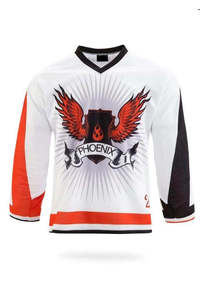 Maillot de hockey sur glace personnalisé en polyester respirant, impression par sublimation numérique, logo brodé devant et derrière, séchage rapide - Product Image 5