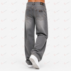 Premium Men's Jeans Wholesale Custom Denim Pants Stretch Cotton <b>Slim</b> Fit Casual Fashion Jeans Private Label Custom Logo - Product Image 3