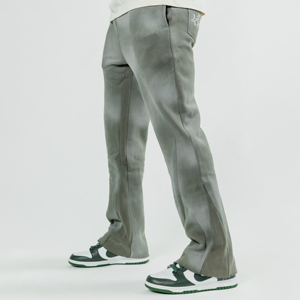 กางเกงวอร์มผ้าคอตตอนซักด้วยกรดของผู้ชายกางเกงขาบานผ้าคอตตอนแนวสตรีทแวร์สั่งทำโลโก้ได้ - Product Image 2