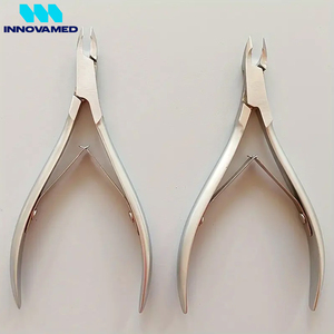 1 pièce Pince à cuticules en acier inoxydable, outil de manucure et pédicure de précision pour l'élimination des peaux mortes, soin des ongles, pince podologique, outils OEM - Product Image 2