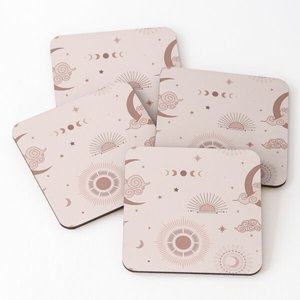 Sous-verres en liège authentiques pour boissons Ensemble mignon de sous-verres pour tasses à café Forme et taille personnalisées authentiques Produit tendance - Product Image 1