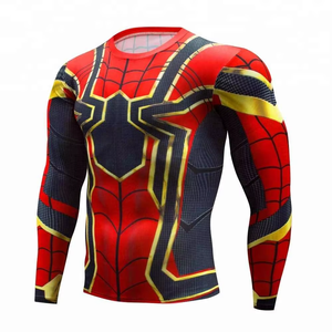 Camiseta de Compresión para Hombre de Secado Rápido con Estampado por Sublimación y Logotipo Personalizado, Camiseta de Compresión para Entrenamiento de MMA, Grappling, Jiu Jitsu, BJJ - Product Image 2