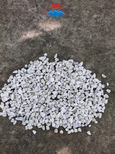 CREAM WHITE TUMBLED PEBBLE <b>STONES</b> FROM VIETNAM NATURAL & POLISHED FOR LUXURY VILLA DESIGN - Product Image 4
