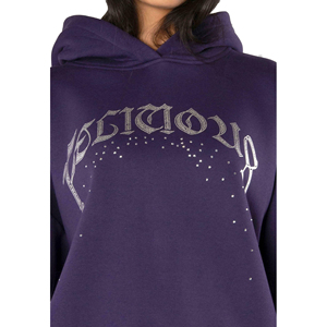 เสื้อฮู้ดฮิปฮอปทรงหลวมโอเวอร์ไซส์ แขนยาว พิมพ์ลายแฟชั่นด้านหน้า โลโก้ใหญ่ ปี 2025 ผ้าหนา สำหรับผู้หญิง ฤดูใบไม้ร่วง ฤดูหนาว - Product Image 3