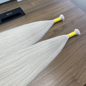 Double Drawn Vietnamese Human Hair Color Natural Wavy Bulk Hair <b>Extensions</b> <b>Cheap</b> Price No Chemical - Product Image 3