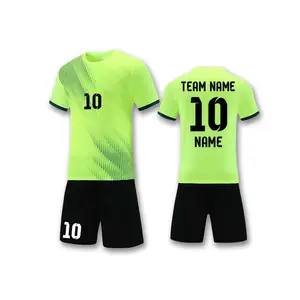 Team sports wear blank breathable vintage t shirt 3d design soccer uniform