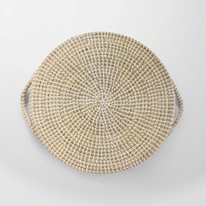 Hot Selling Manufacturer Natural Coiled Seagrass <b>Serving</b> <b>Trays</b> with Handle Custom Handmade Woven Seagrass <b>Serving</b> <b>Tray</b> - Product Image 3