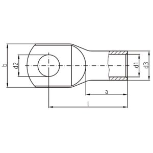 สายเคเบิล lugs ตาม M8 DIN 46235 95mm ² - Product Image 4