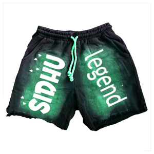 กางเกงขาสั้นครอปสำหรับผู้ชายผ้าคอตตอน100% วินเทจผ้าย่นซีดกรดแสงแดดออกแบบได้เองเทอร์รี่ฝรั่งเศสฤดูร้อน - Product Image 6