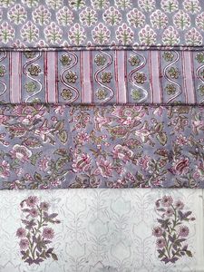 High Grade New <strong>Design</strong> Hand <strong>Block</strong> <strong>Print</strong> 100% Cotton Fabric by the Yard at Factory Rate <strong>Supplier</strong> - Product Image 3
