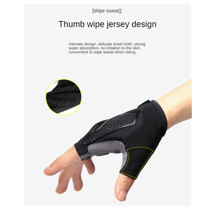 Guantes deportivos tácticos de calidad transpirables de cuero PU características térmicas para el trabajo diario al aire libre fiestas ciclismo simple playa amigable - Product Image 3