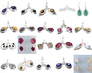 Pendientes colgantes de piedras preciosas para mujer, cuarzo Esmeralda, Plata Ley de 925, joyería para el Día de la madre, certificado por terceros, venta al por mayor - Product Image 4