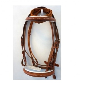 Brida de cuero de caballo de elegancia ecuestre hecha a mano directa de fábrica, producto de caballo de calidad premium de Cuero 100% - Product Image 4