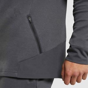 Raglan manga cremallera completa con capucha Fitness al aire libre invierno Breaker impermeable poliéster hombres Fitness chaqueta - Product Image 5