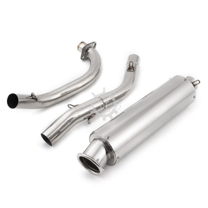 Pour <span class=keywords><strong>Honda</strong></span> Super <span class=keywords><strong>Cub</strong></span> 50 <span class=keywords><strong>Street</strong></span> up silencieux en acier inoxydable cabine voiture nouveau échappement complet <span class=keywords><strong>HONDA</strong></span> personnalisé externe haut silencieux pièces personnalisées - Product Image 3