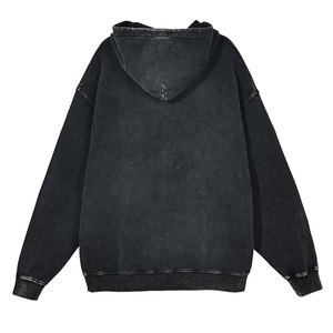 Nueva Llegada, Venta Especial, Sudaderas con Capucha para Hombre, Lavado Ácido, 100% Algodón, Color Sólido, Invierno, Diseño Personalizado al por Mayor - Product Image 2