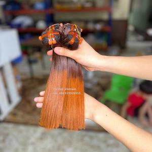 วิกผมดิบแบบเรียบพร้อมแผ่นปิดด้านหน้าสำหรับวิกผมแท้มีลูกไม้ด้านหน้าสินค้าผมจากเวียดนาม - Product Image 3