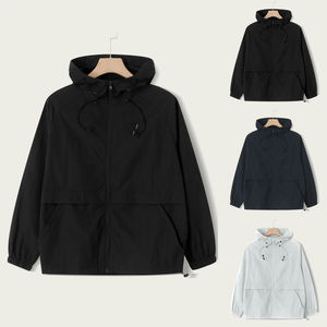 Chaqueta Cortavientos para Hombre y Mujer, Primavera/Otoño, Moda Casual, Transpirable, Resistente al Viento, con Capucha y Cremallera, Chaqueta Deportiva - Product Image 6