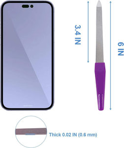 Lime à ongles miniature en acier inoxydable de qualité supérieure, double face, design droit, grain 180, pour une mise en forme lisse sans éclats, logo personnalisé - Product Image 5