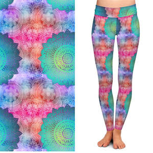 Elastic Waist Yoga <b>Leggings</b> Custom Sublimation Printing Comfortable Stylish Women Fitness Gym Wear <b>Leggings</b> Wholesale OEM - Product Image 3