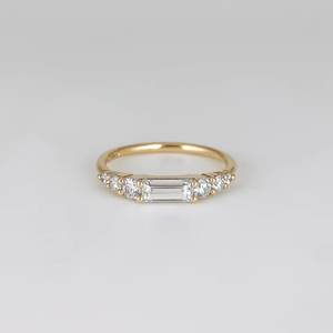 Anillo de Compromiso de Boda para Fiestas de Mujer, Joyería Fina de Plata de Ley 925 Sólida, Circonita Cúbica Minimalista - Product Image 1