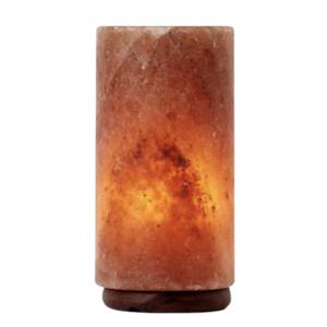 Lámpara de Sal del Himalaya en Forma de Cilindro de Sian Enterprises, Técnica de Tallado Realista, Tema de Ángel para una Protección Consciente en el Hogar - Product Image 3