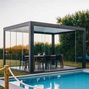Usine patio automatique raisin gazebo extérieur <span class=keywords><strong>tente</strong></span> de jardin pergola <span class=keywords><strong>motorisée</strong></span> en aluminium - Product Image 3