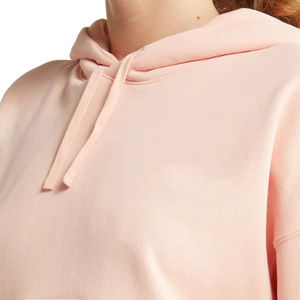 Sweat à capuche surdimensionné personnalisé haut court femmes femmes pull à capuche sweat décontracté hiver tricoté surdimensionné court - Product Image 4