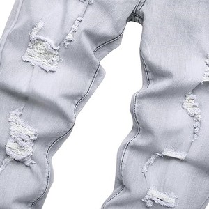 กางเกงยีนส์ฟิตเนสสำหรับผู้ชายชุดสตรีทแวร์แบบลำลองคุณภาพสูงออกแบบได้ตามที่ต้องการกางเกงยีนส์กลางแจ้งสำหรับผู้ชาย - Product Image 2