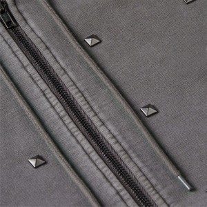 Sweat à capuche zippé lavé à la mode personnalisé OEM-Haute qualité et durable-Parfait pour un usage quotidien - Product Image 6