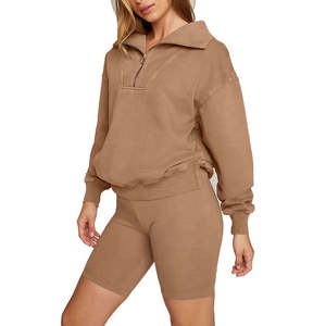 Sudadera de Golf para Mujer, Personalizada al por Mayor, Transpirable, de Secado Rápido, con Cuello Alto, Estampada, de Forro Polar, con Cierre de Cremallera de un Cuarto - Product Image 1