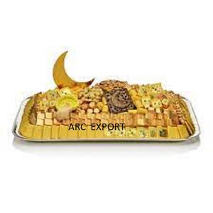 Bandeja DE SERVICIO DE Chocolate Coral de nuevo diseño de Metal dorado, bandeja de Chocolate elegante de diseño de lujo para regalar decorativa al por mayor - Product Image 2