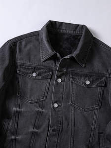 Vestes en jean pour hommes de haute qualité avec logo personnalisé, respirantes, écologiques, à séchage rapide, style streetwear, surdimensionnées, taille XL, jeans personnalisés pour l'hiver - Product Image 4
