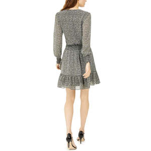 Vestido Halter Cruzado con Estampado Floral para Mujer Michael Kors, Verde, Talla Mediana, Transpirable, Cintura Imperio, Largo hasta el Suelo, ODM para Uso Diario - Product Image 2