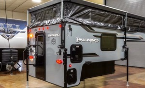 Remolque de caravana moderno 2024, mini caravana expandible tipo lágrima, de aleación de aluminio, plegable, ligero, con capacidad máxima de carga de 1500 kg, impermeable. - Product Image 6