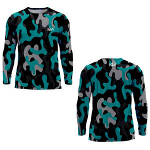 Manga larga Spf50 Impresión Rendimiento Hombres Ropa Protección Tela Diseño Personalizable en sublimación HUK Camisas de pesca - Product Image 4