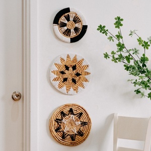 Seagrass Spring Round Rustic Boho Handmade Woven Wall <b>Hanging</b> Home Decor King Craft Viet Placemat - Product Image 1