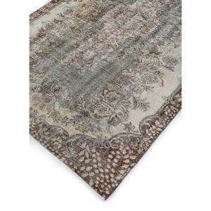 พรมขนสัตว์ลายดอกไม้สไตล์วินเทจ สีเบจและสีน้ำตาล ถักด้วยมือ สำหรับตกแต่งห้องนั่งเล่นในบ้าน ขนาด 9x12 ฟุต พรมปูพื้นทางเดินสำหรับวัยรุ่น - Product Image 2
